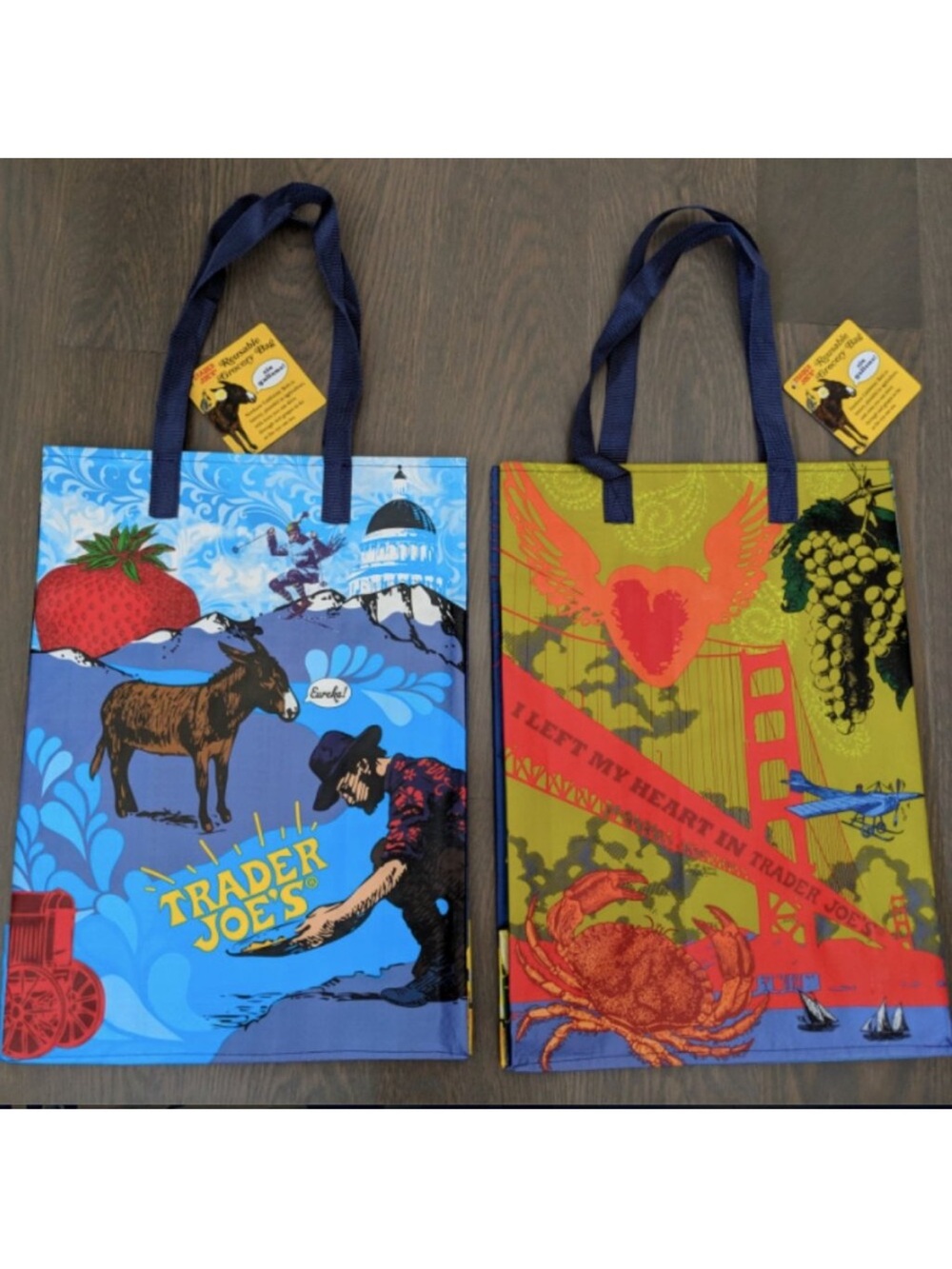 Trader Joe’s Northern California SF reusable grocery bag NEW NWT